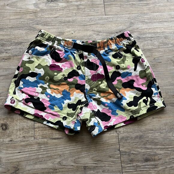 Gramicci x Parks Project Shorts Women's XS Multicolor Camouflage Belt - Picture 6 of 12